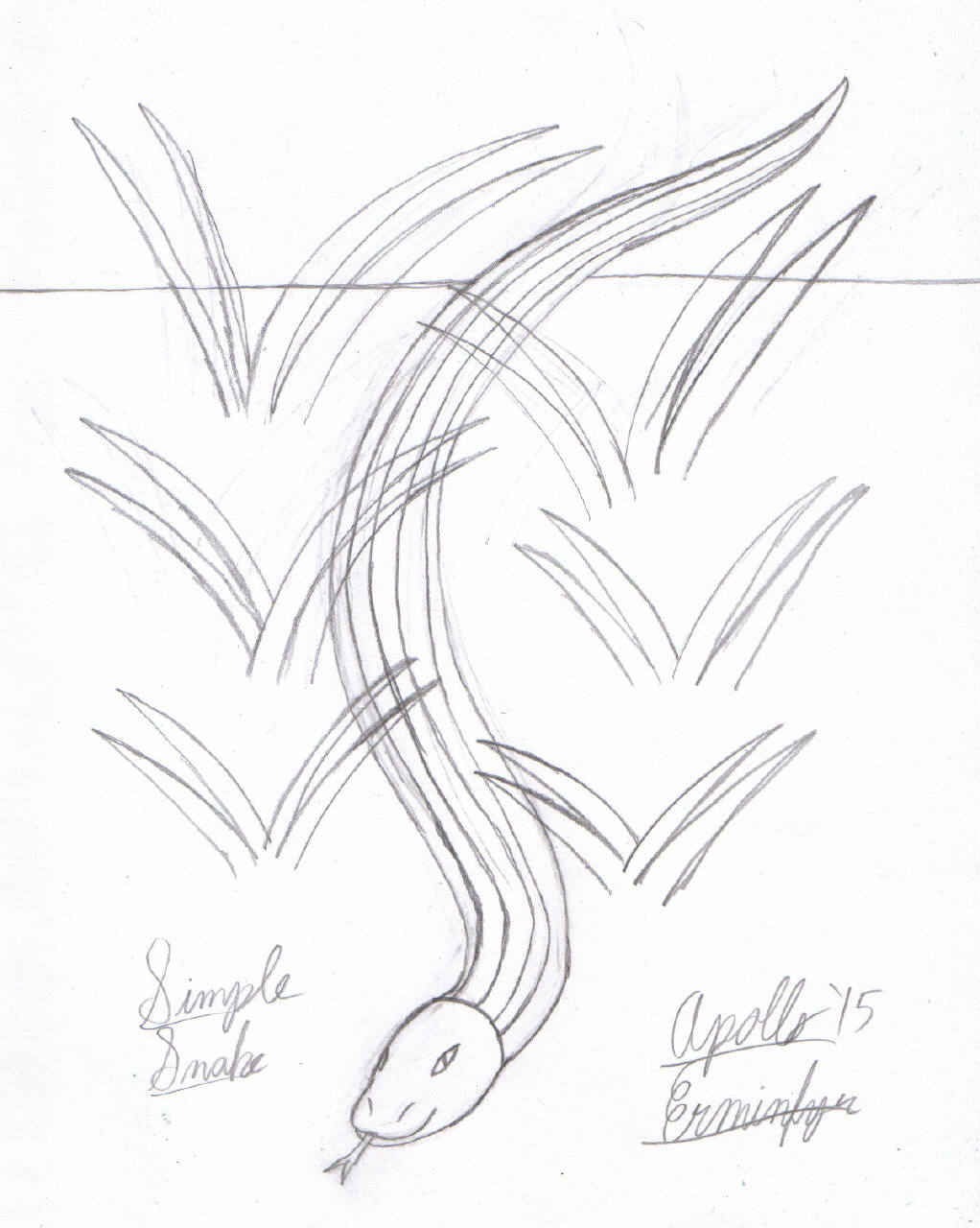 1022x1280 Simple Snake Doodle Weasyl