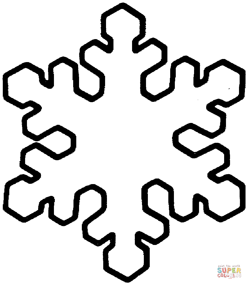 800x918 Simple Snowflake Coloring Page Free Printable Coloring Pages