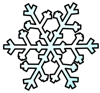 400x372 Frost Clipart Simple Snowflake