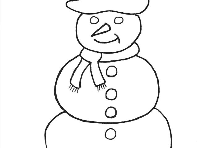 640x480 Simple Snowman Frosty The Page Simple Easy Winter