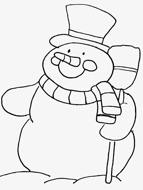 574x766 Snowman, Simple, Light Colors, Linear Png Image For Free Download