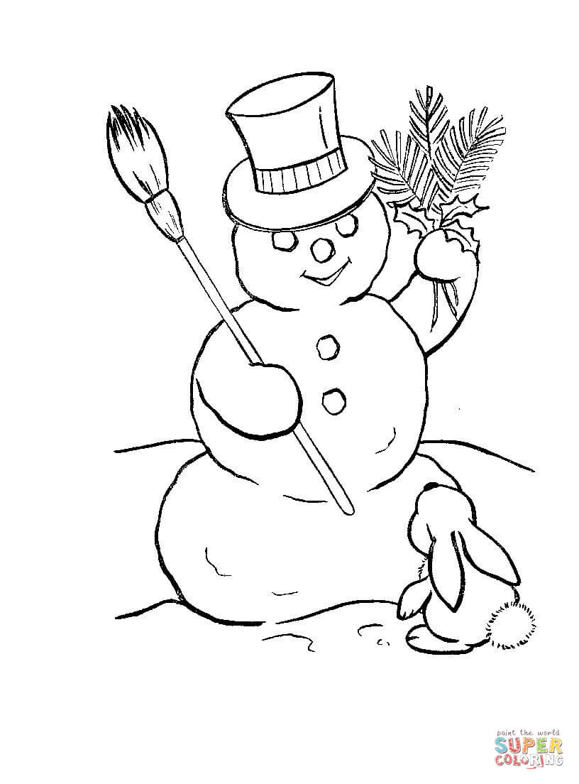 816x1104 Dwarfs Are Making Snowman Coloring Page Free Printable Coloring