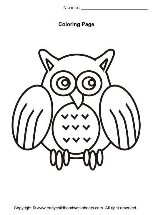 520x730 Easy Birds Coloring Pages