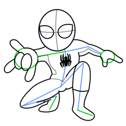 260x260 Drawn Spider Man Cartoon
