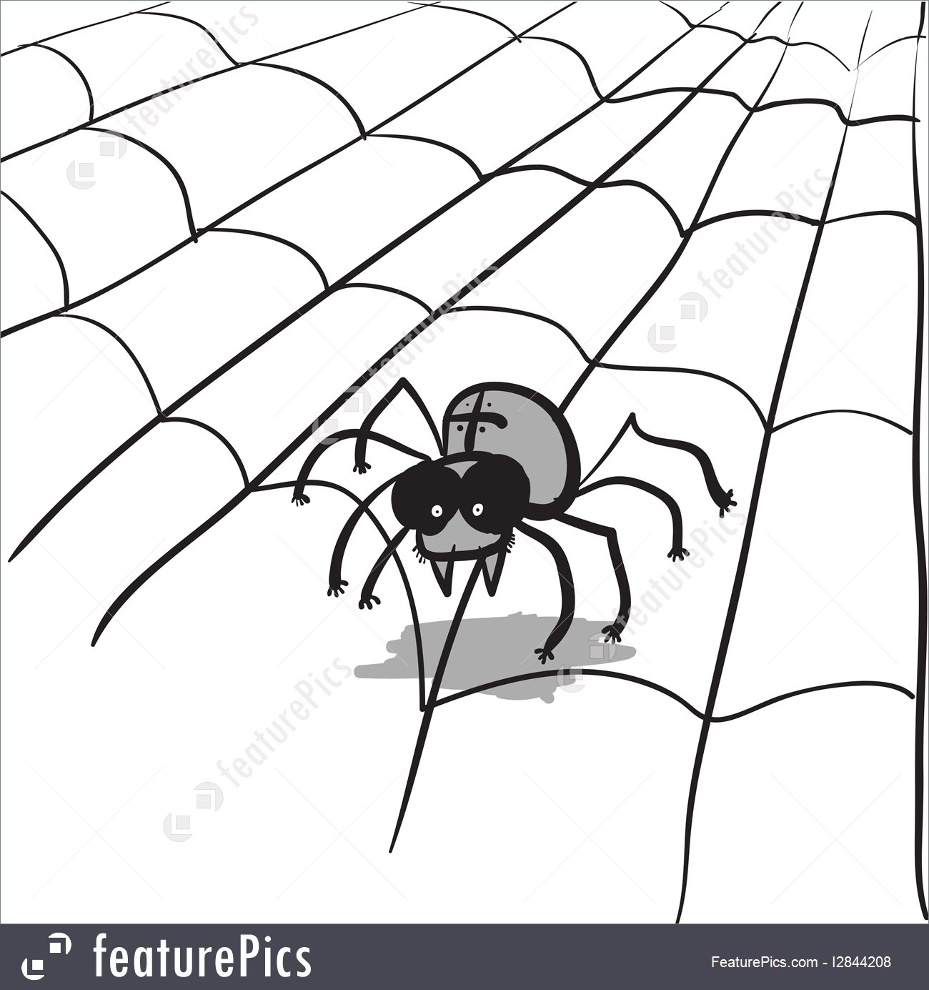 1300x1385 Spider In Web