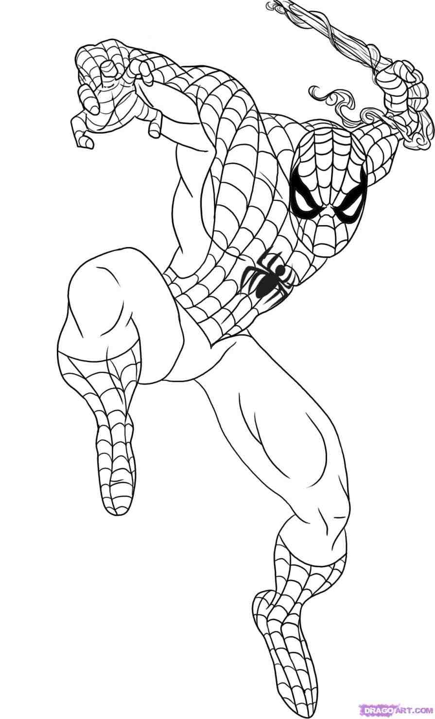 Simple Spiderman Drawing