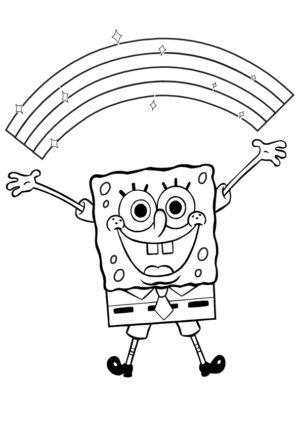 595x842 Spongebob Coloring Pages Kiddo Shelter