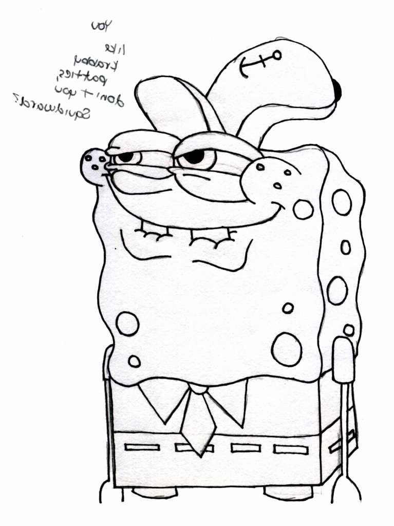 767x1024 How To Draw Spongebob Squarepants. How To Draw Spongebob Finalgif