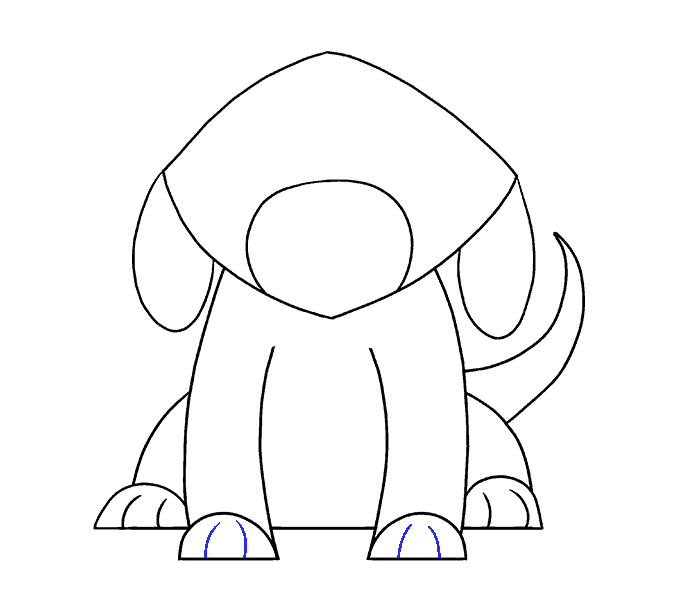 678x600 How To Draw A Simple Dog Easy Drawing Guides