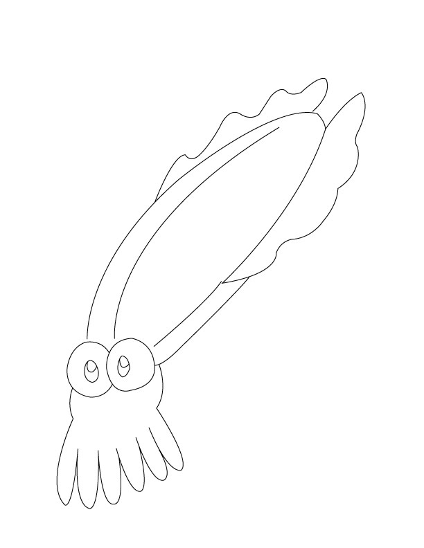 612x792 How To Draw Squid Easy To Follow