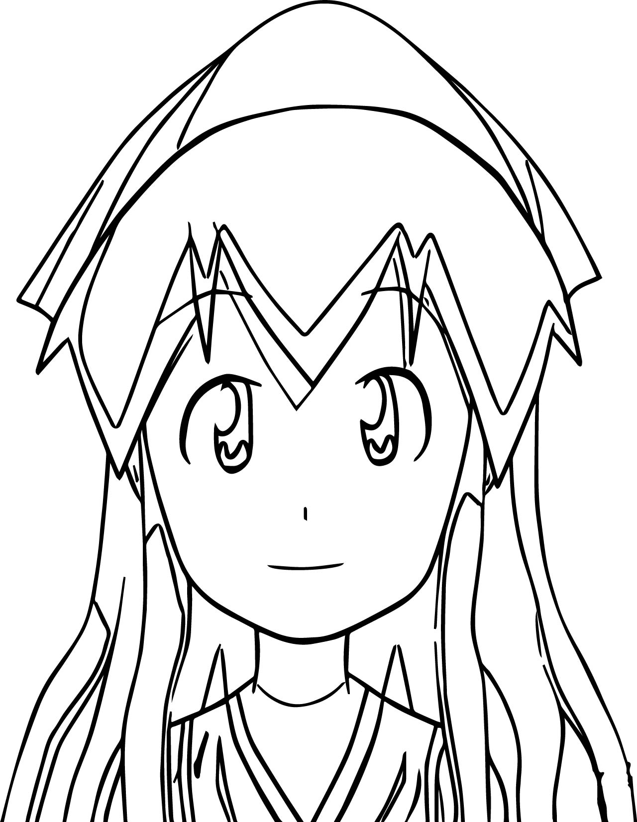 1280x1652 Squid Girl Coloring Page Wecoloringpage