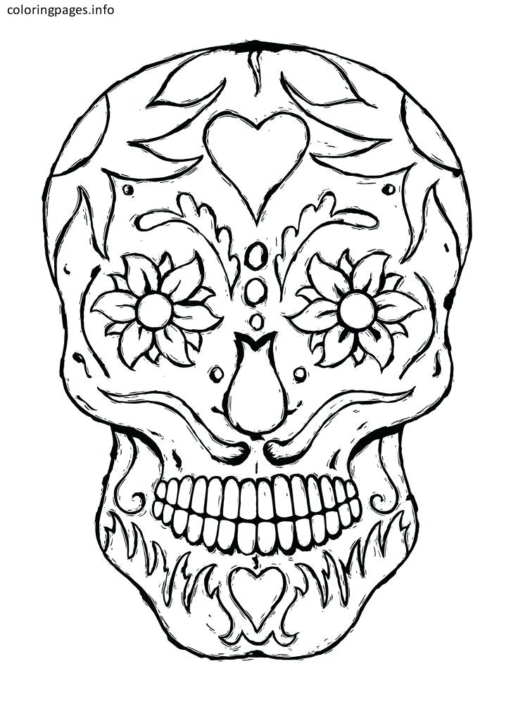736x1001 Skulls Coloring Pages Amusing Sugar Skulls Coloring Pages