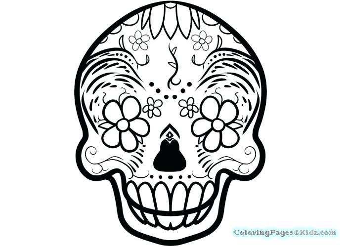 700x500 Classy Sugar Skull Coloring Page New Simple Pages For Kids