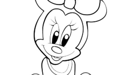 570x320 Simple Minnie Mouse Drawing Learn To Draw Cartoons Keep It Simple