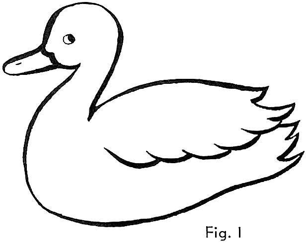 618x494 Simple Drawing Of A Duck Duck Drawings For Kids Download