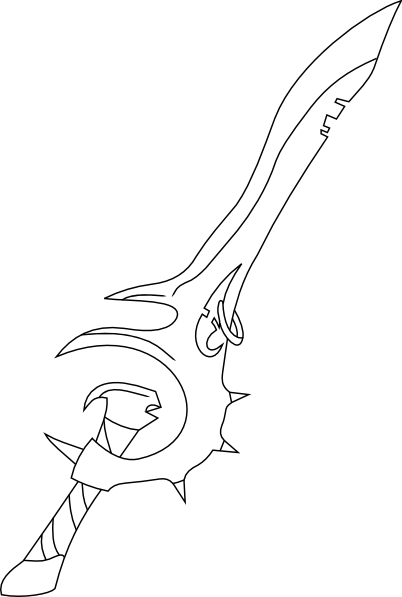 402x597 Fantasy Sword Clip Art