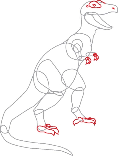 400x528 Drawn Tyrannosaurus Rex Eye