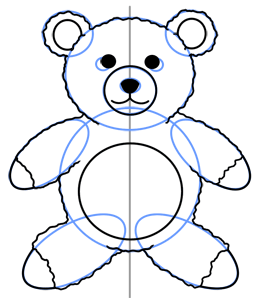 260x300 How To Draw A Teddy Bear
