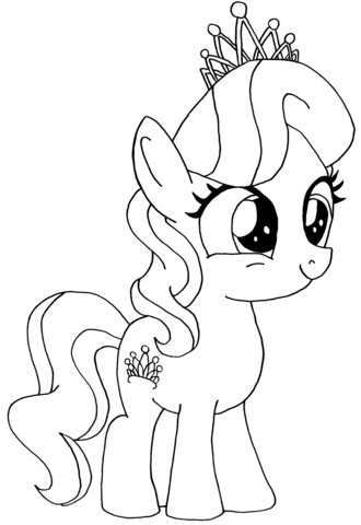 330x480 Diamond Tiara My Little Pony Coloring Page Free Printable