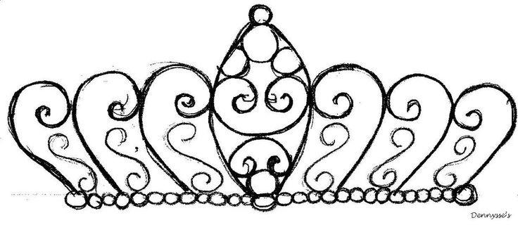 736x320 Charming Princess Crown Template Pattern Images