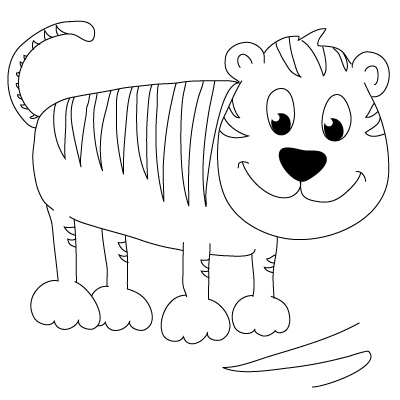 400x400 Want To Learn How To Draw A Tiger Follow Our Simple Step By Step