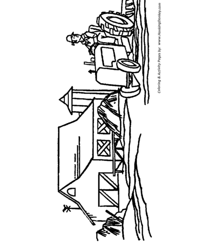 670x820 Farm Tractor Coloring Pages Printable Simple Farmer And Tractor