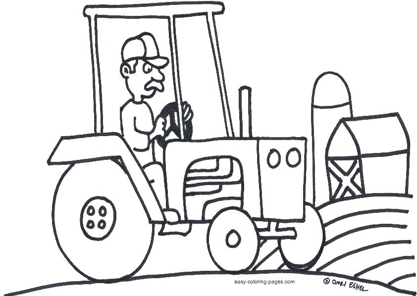 842x598 John Coloring Page Tractor Pages Free For A Printable Tractors Co
