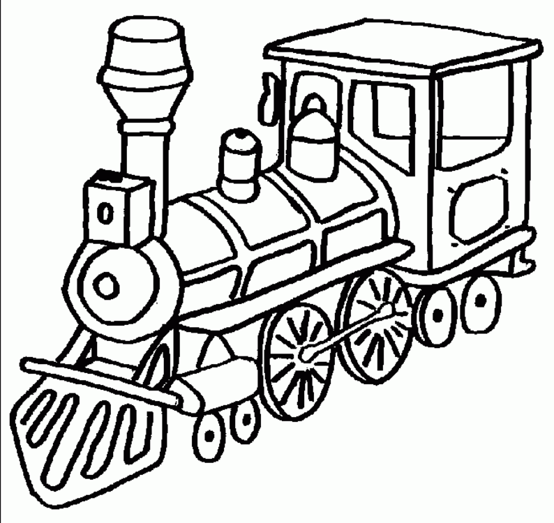 794x750 Simple Coloring Pictures Of Trains Free Printable Train Pages