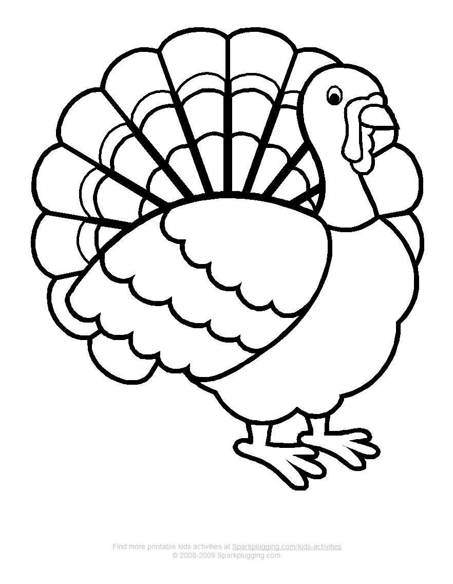 882x1137 Simple Drawing Of Turkey Exquisite Coloring Pages Draw