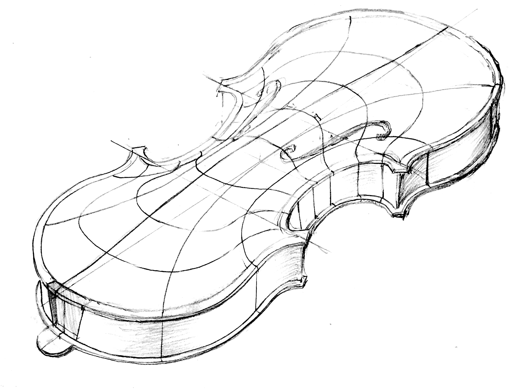 Simple Violin Drawing at GetDrawings | Free download