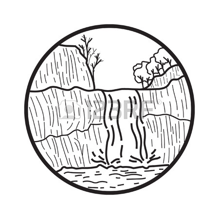 450x450 Waterfall Royalty Free Cliparts, Vectors, And Stock Illustration