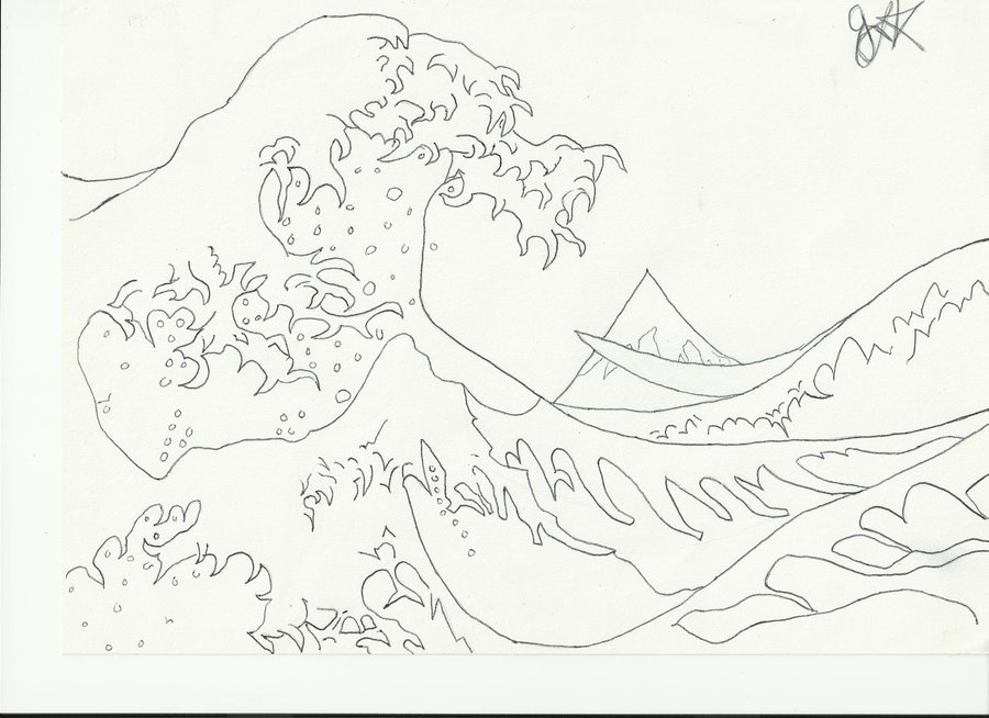 900x654 Japanese Waves By Findingshade