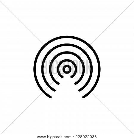 450x470 Radio Wave Icon Isolated On White Vector Amp Photo Bigstock