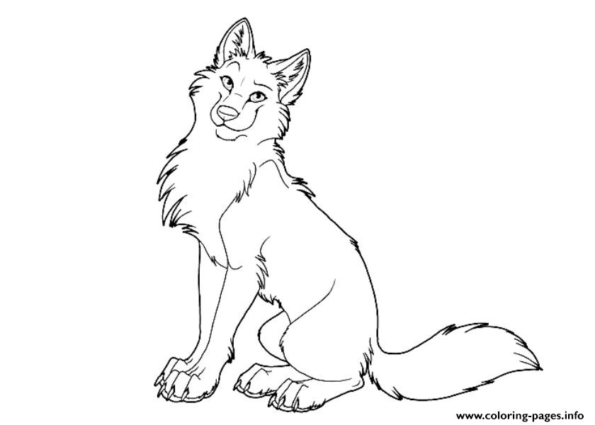 840x600 Wolf Coloring Pages Free Printable