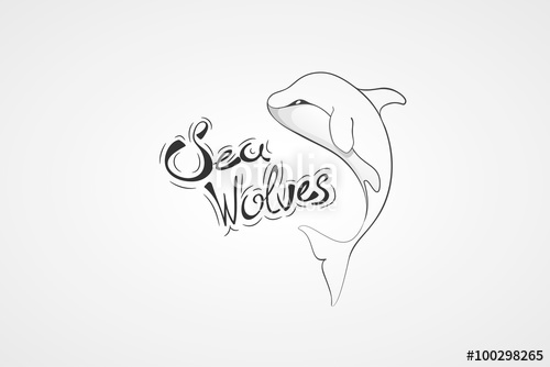 500x334 Whale Orca. Concept Vector Hand Drawn Illustration, Logo. Design