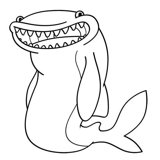 540x540 Whale Shark Drawing Cartoon Lesson