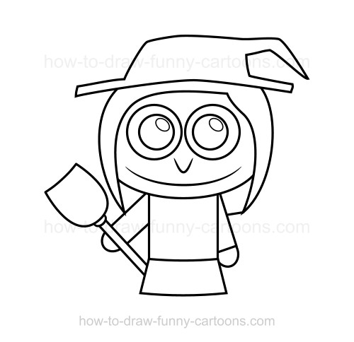 500x484 How To Draw A Witch