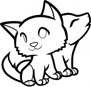 302x289 How To Draw How To Draw Wolves For Kids