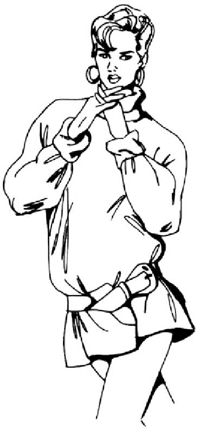 400x866 How To Draw People Woman In An Oversized Sweater Howstuffworks