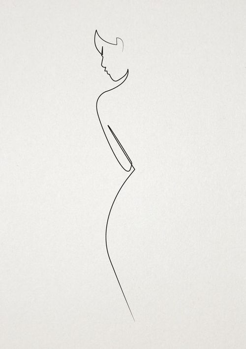 500x707 Pictures Woman Line Drawing,