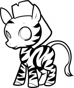 257x302 How To Draw How To Draw A Zebra For Kids