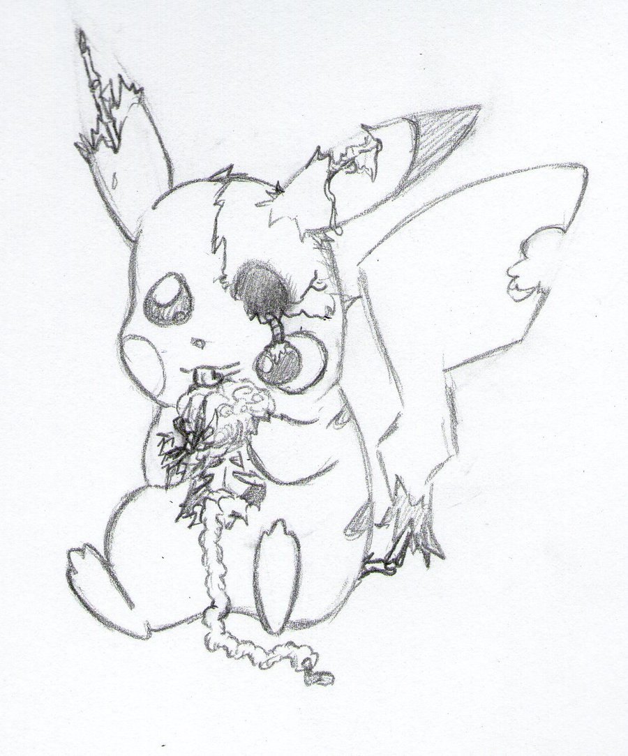 900x1084 Zombie Pikachu By Lilpumpkinking