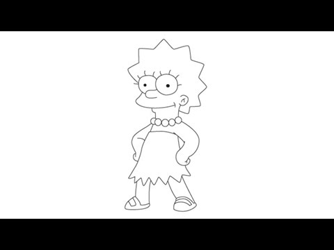 480x360 How To Draw Lisa Simpson