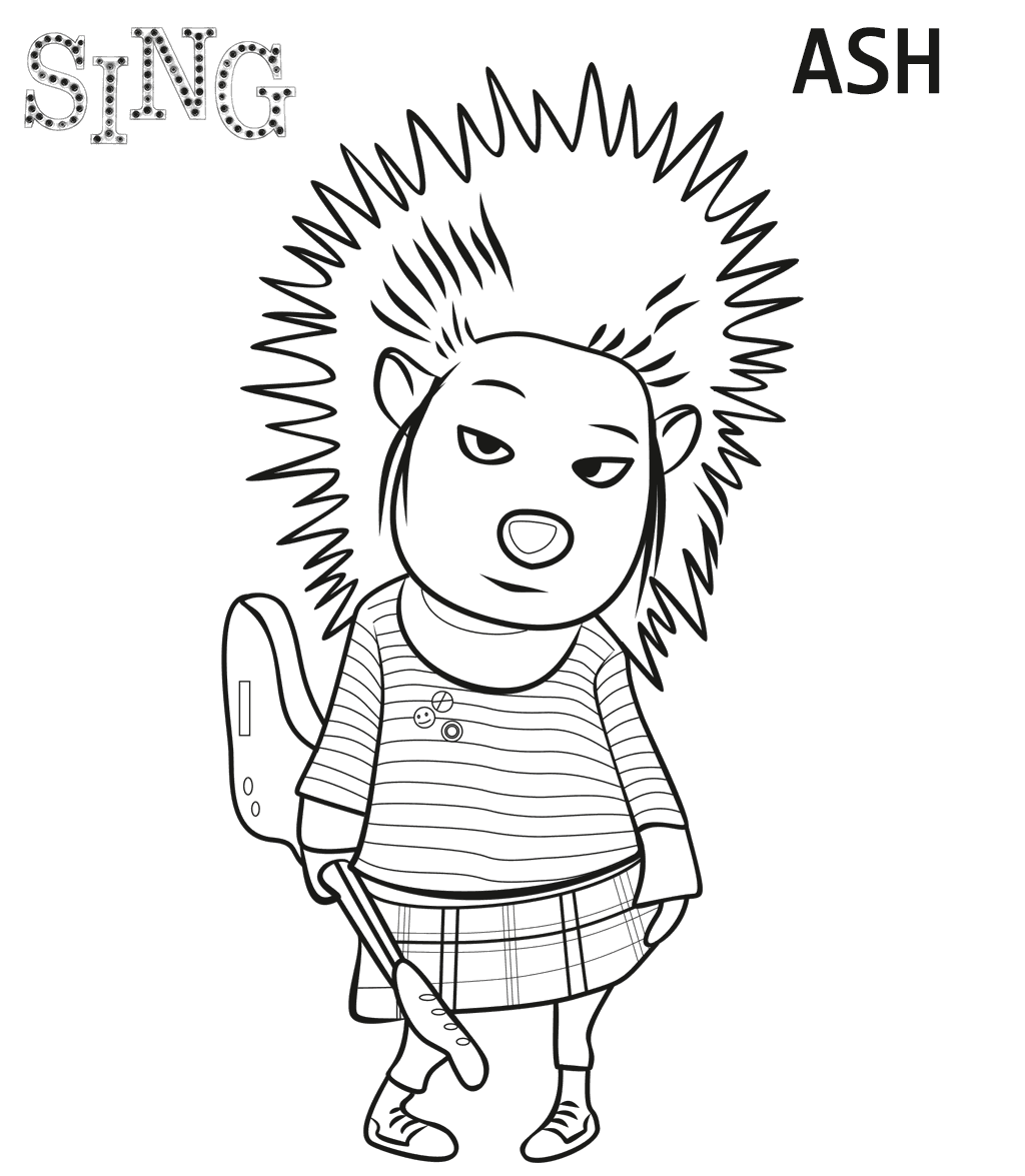 1024x1175 Movie Coloring Page Drawings ) Sing Movie, Movie