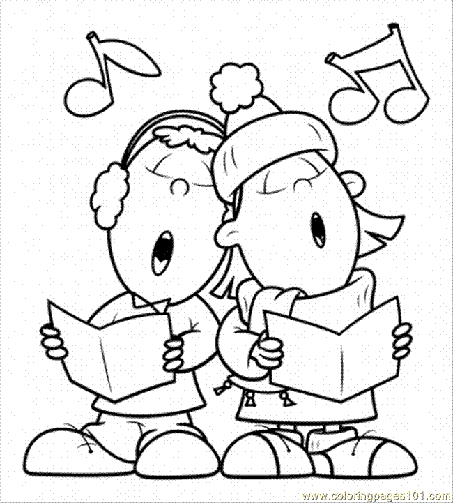 650x721 Sing A Song Together Coloring Page