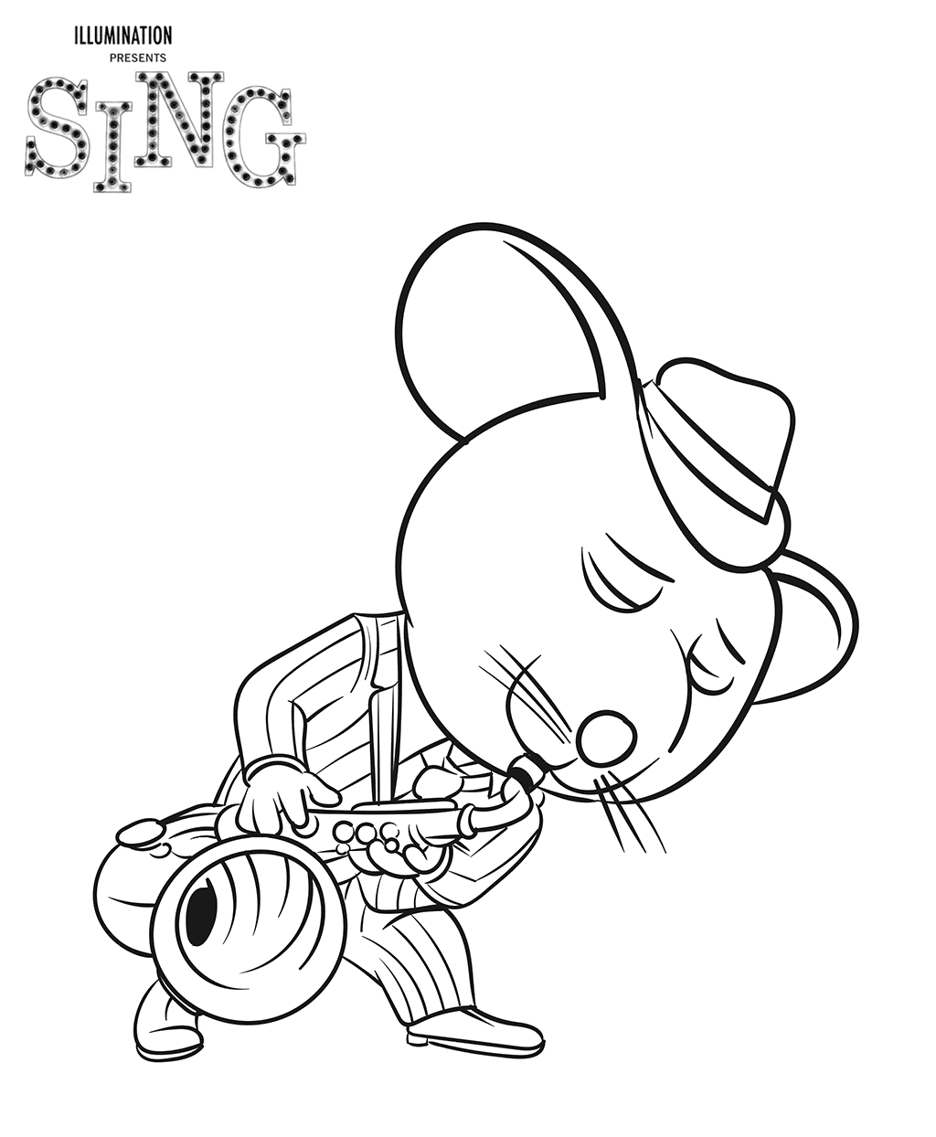 1024x1244 Sing Coloring Lesson Coloring Pages For Kids Coloring Lesson