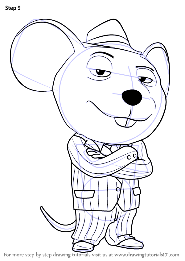 600x846 How To Draw Mike From Sing
