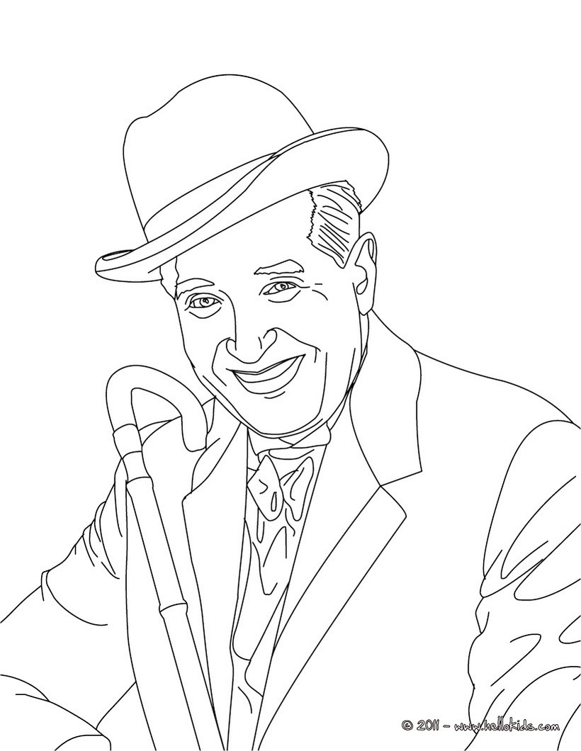 820x1060 Maurice Chevalier French Singer Coloring Pages