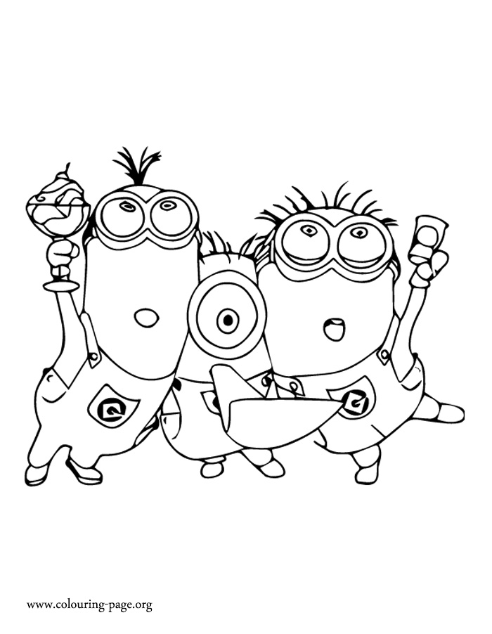 700x902 The Three Minions Are Singing And Dancing. Enjoy This Amazing