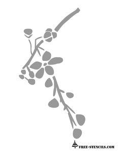 236x305 Cherry Blossom Stencil Craftiness Cherry Blossoms